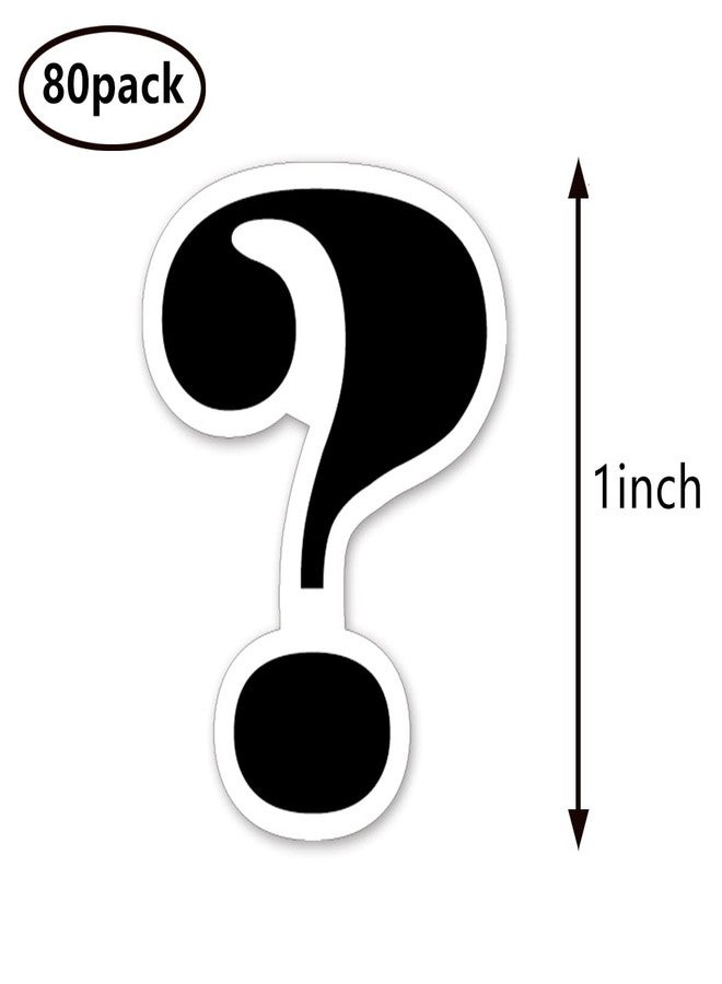GUVSPTI Question Mark Stickers 1in for Scrapbooking, Arts, Craft, Kids DIY, Calendars Journals 80-Pack - Image 2